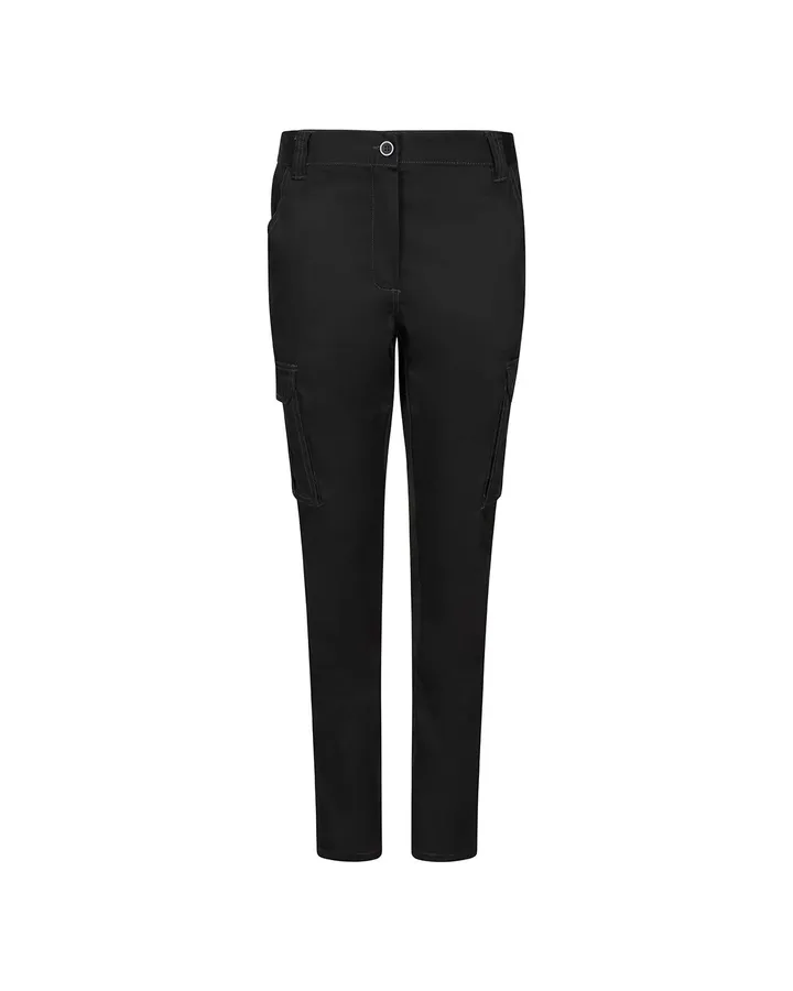 Pantalon stretch multi-poches femme