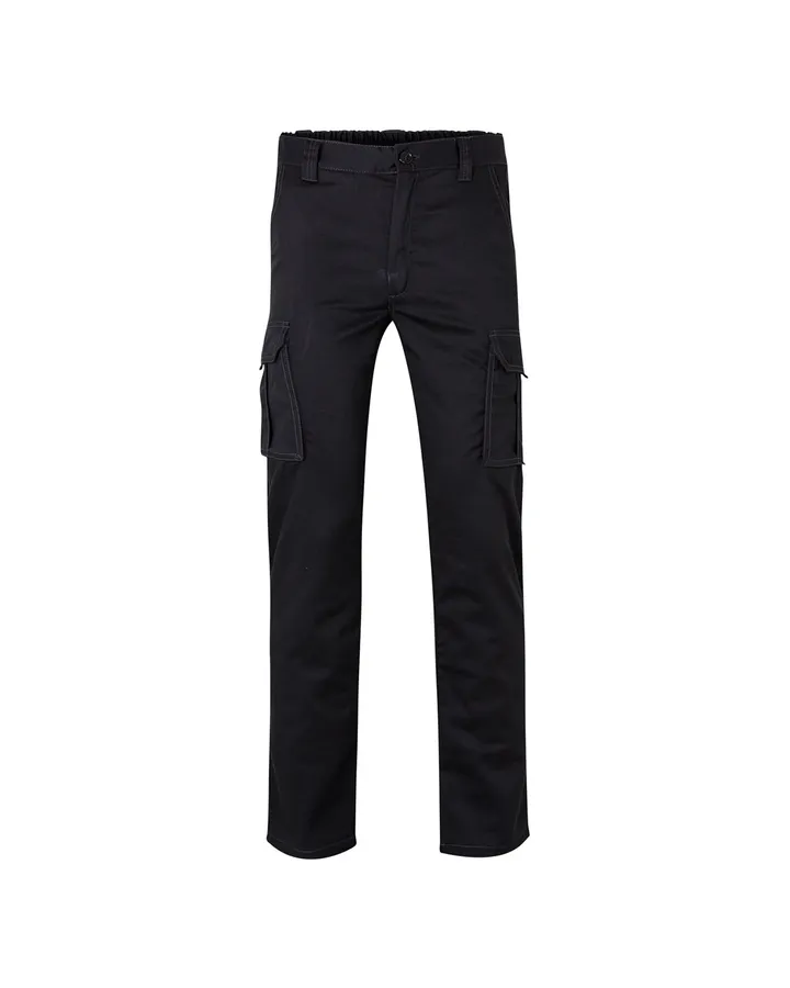 Pantalon stretch doublé, multipoches