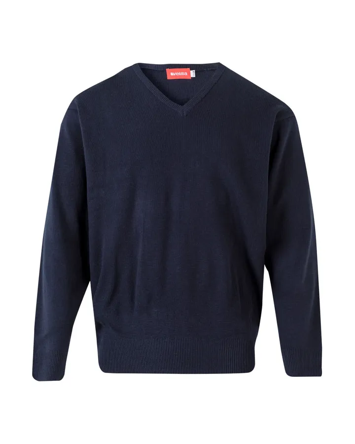 Pull en fine maille, col V