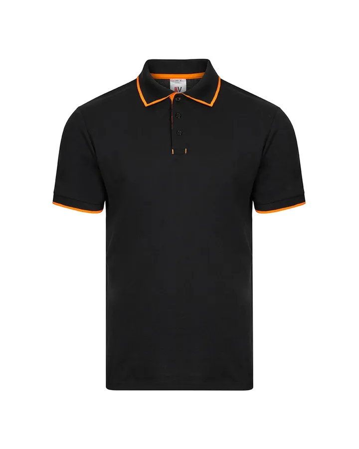 Polo bicolore à manches courtes