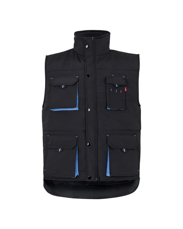 Gilet matelassé bicolore multipoches