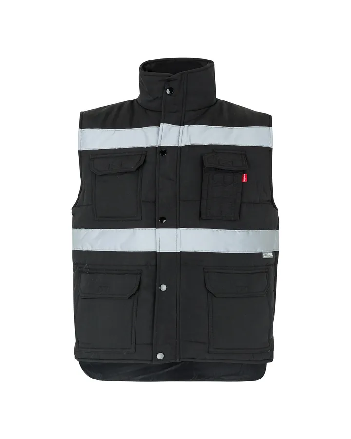 Gilet matelassé multipoches avec bandes
