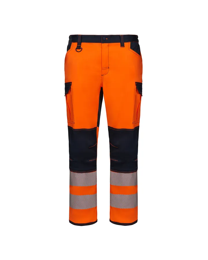 Pantalon stretch avec genouillères et bande segmentée