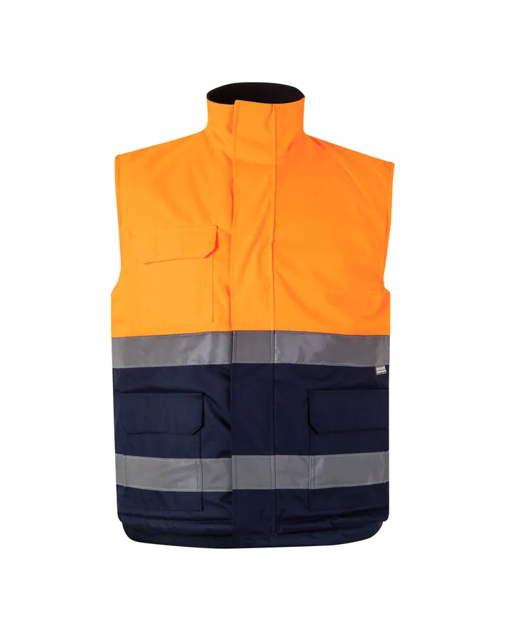 Gilet matelassé bicolore sans manches