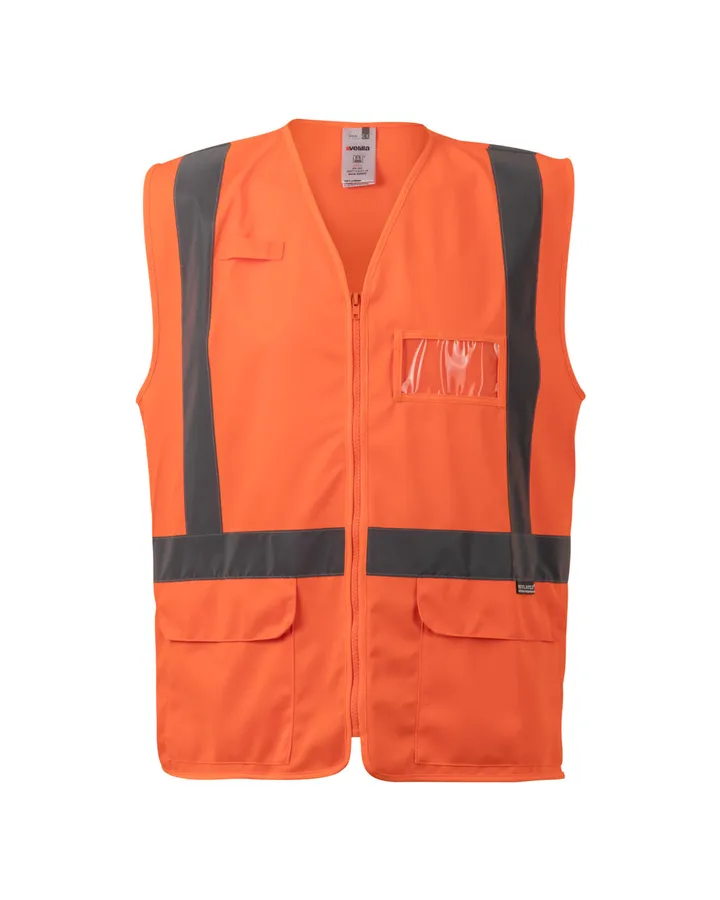 Gilet professionnel sans manches avec porte-identifiant
