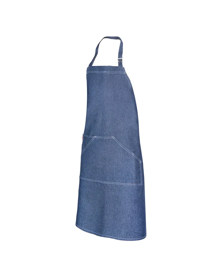 Tablier bavette denim avec poches