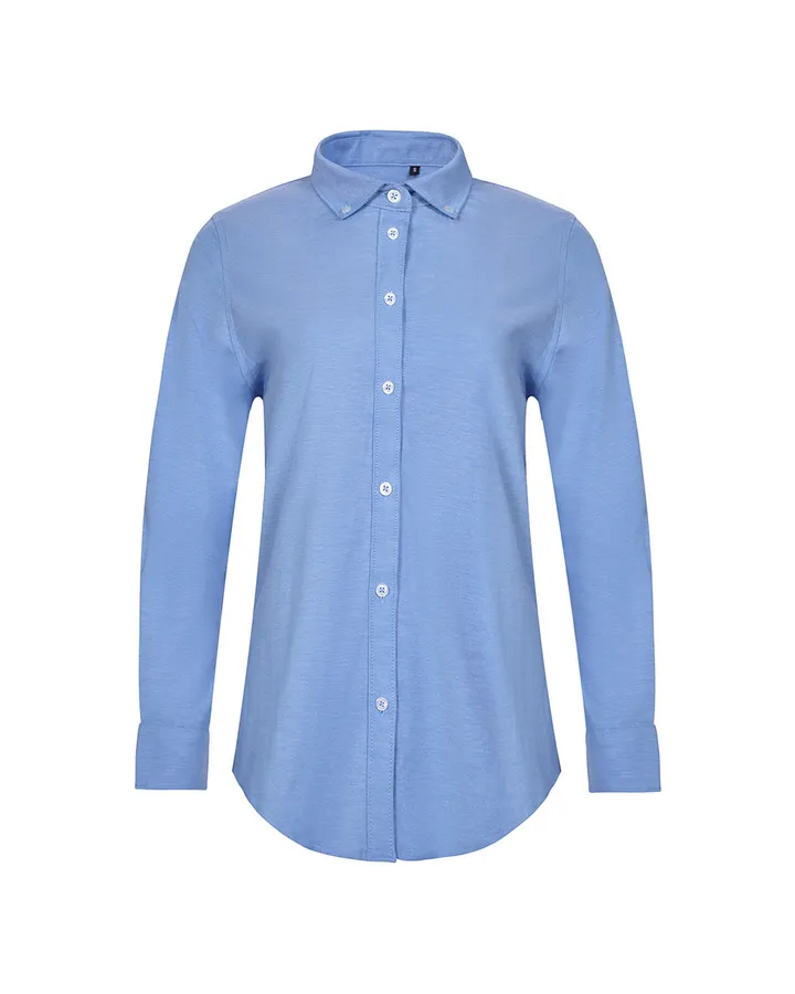 Chemise oxford stretch manches longues femme