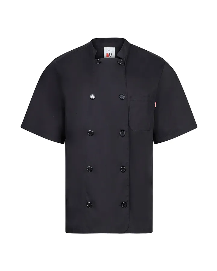 Veste de cuisine à manches courtes