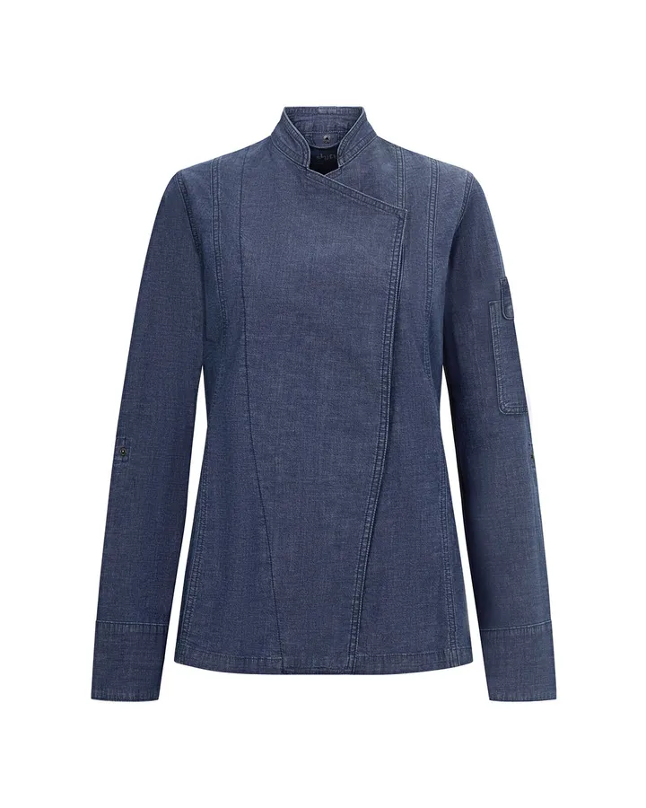 Veste de cuisine en Denim femme