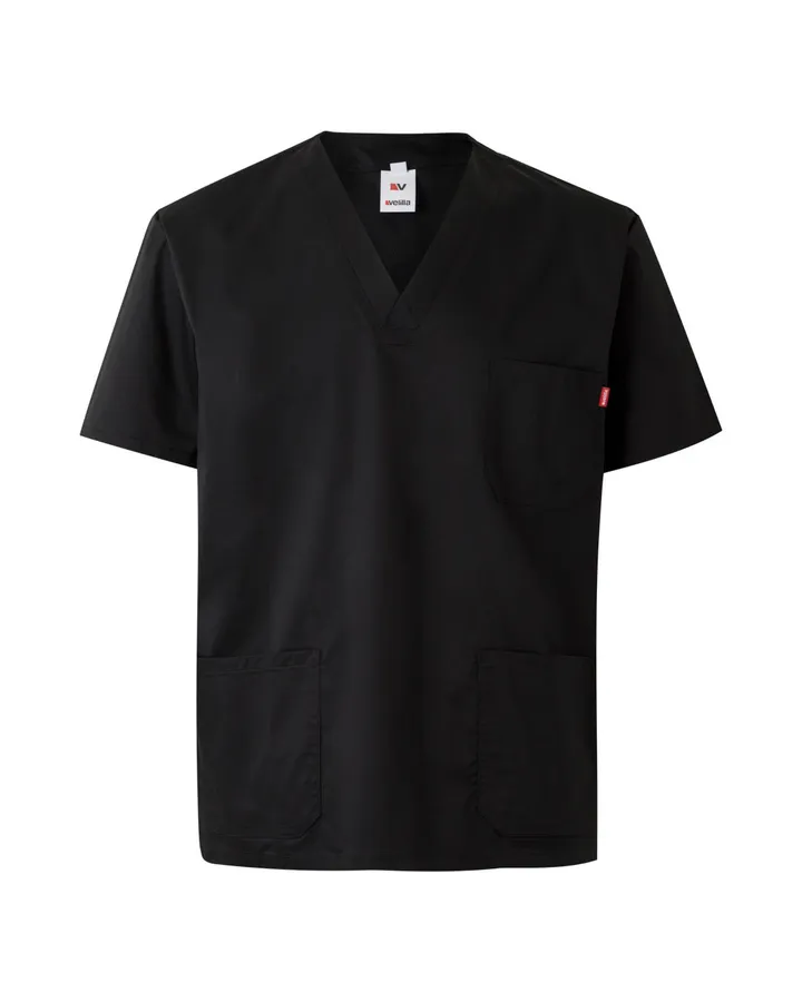 Tunique médicale stretch à manches courtes